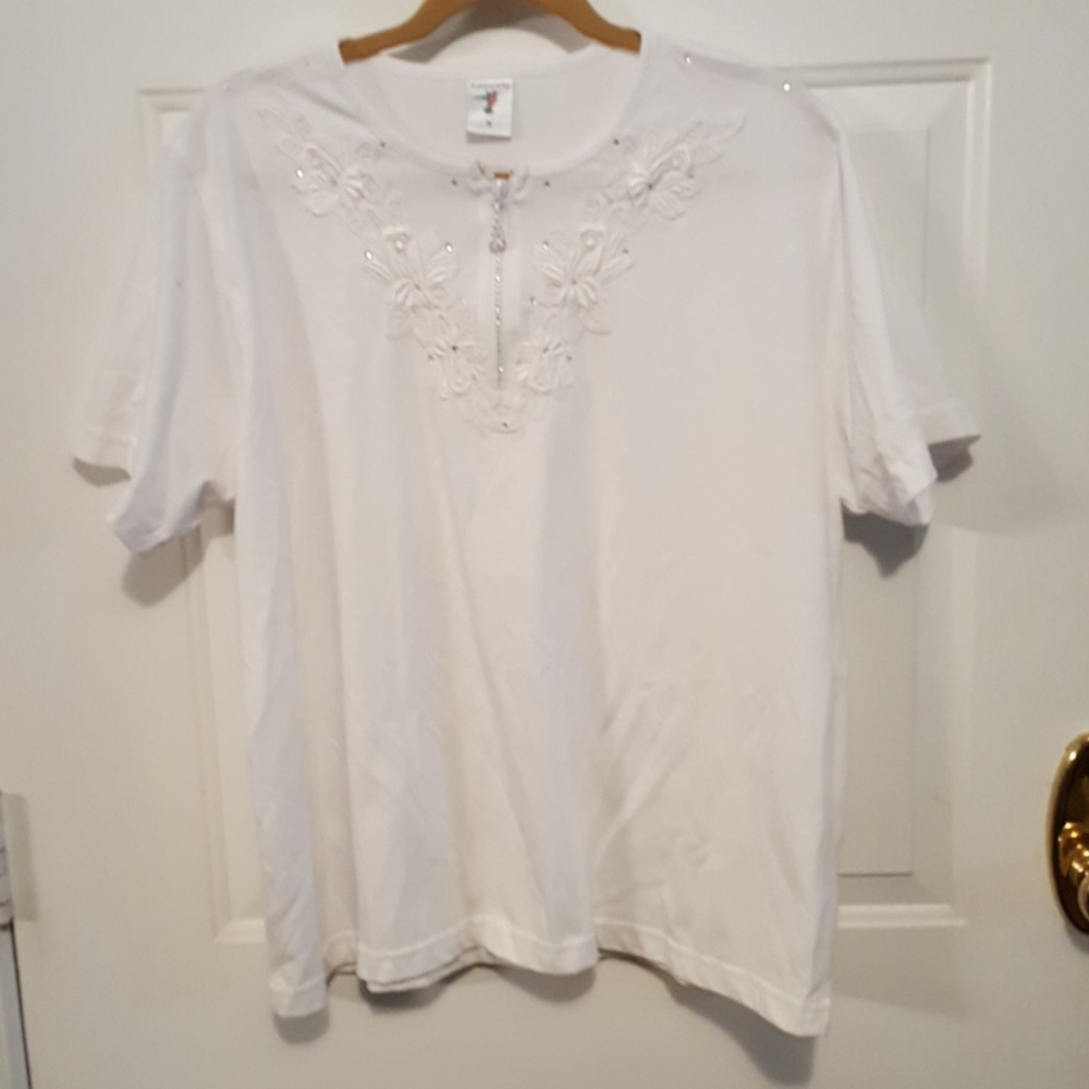 Women's hummingbird White T-shirt, 1X - Picture 1 of 4